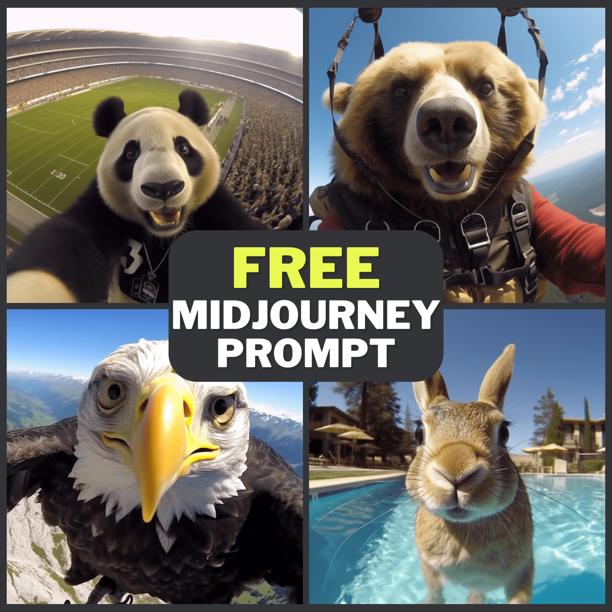 Animal Selfie Free Midjourney Prompt