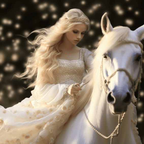 Beautiful Woman with Horse Free Midjourney Prompt 5