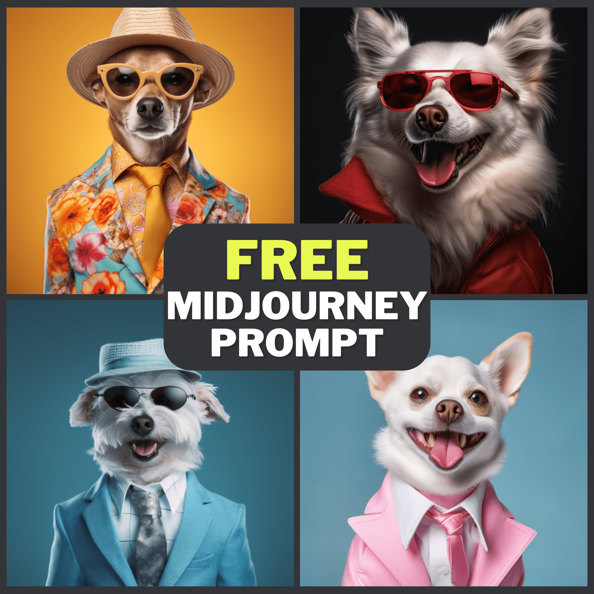 Dog Fashion Photography Free Midjourney Prompt