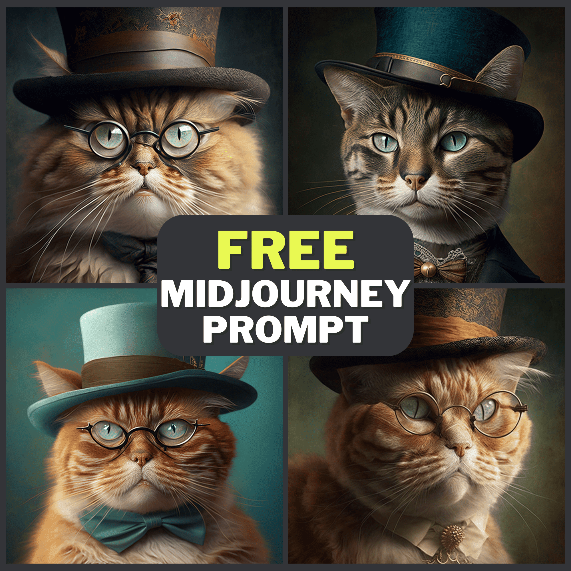 Fashionable Cat Free Midjourney Prompt