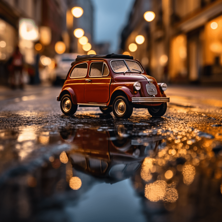 Macro Photo Miniature Car Free Midjourney Prompt 2