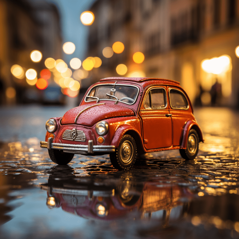 Macro Photo Miniature Car Free Midjourney Prompt 3
