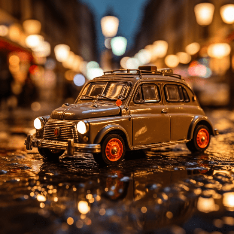 Macro Photo Miniature Car Free Midjourney Prompt 4