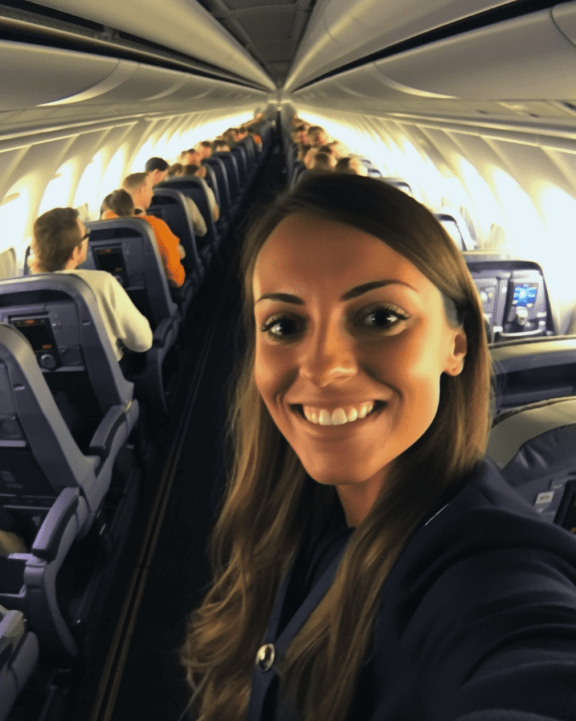 Selfie Inside Plane Free Midjourney Prompt 3