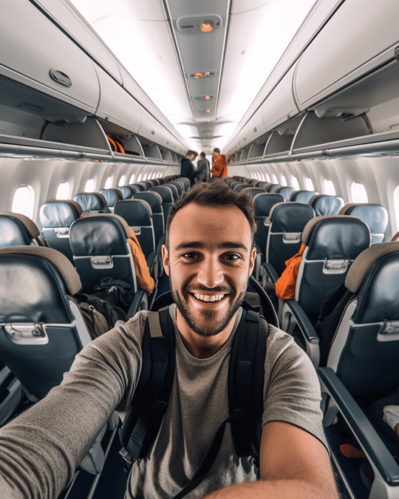 Selfie Inside Plane Free Midjourney Prompt 4