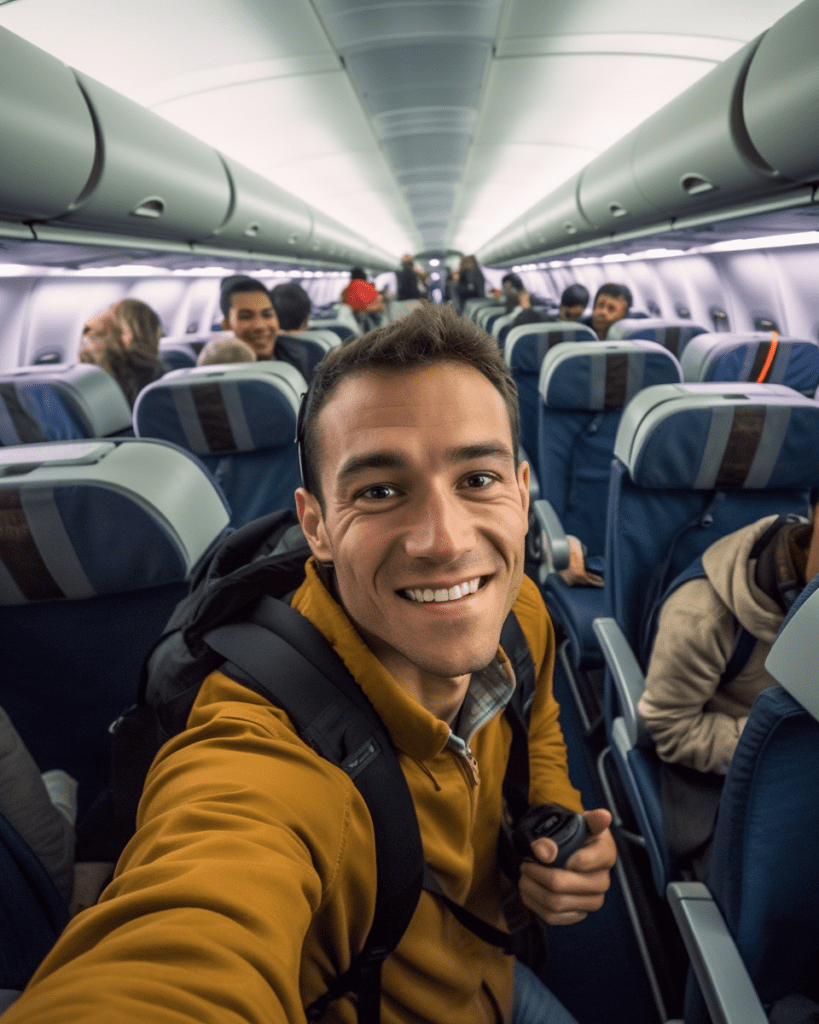 Selfie Inside Plane Free Midjourney Prompt 5