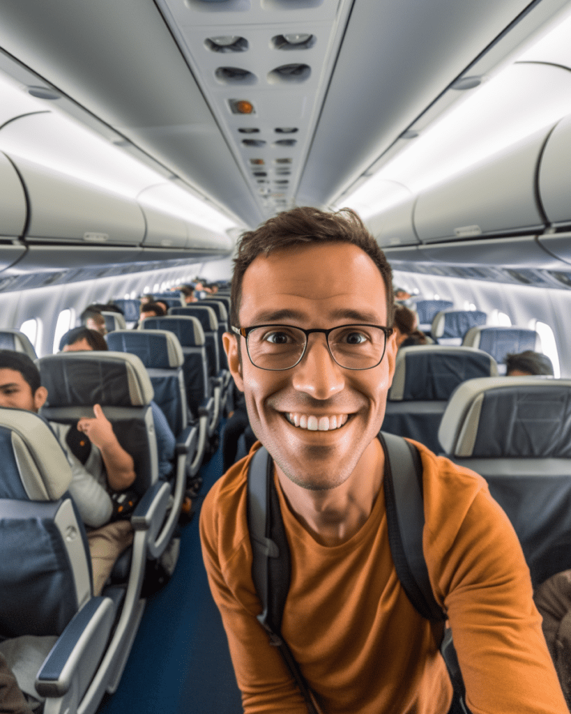 Selfie Inside Plane Free Midjourney Prompt 7
