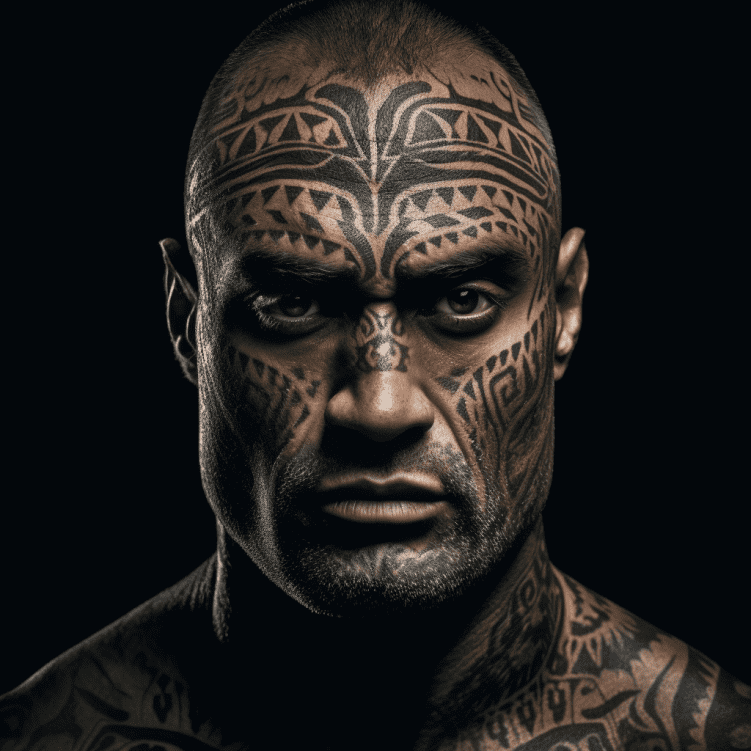 Tattooed Maori Man Free Midjourney Prompt