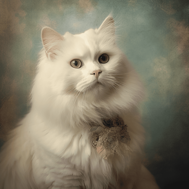 Vintage Cat Portrait Free Midjourney Prompt 2