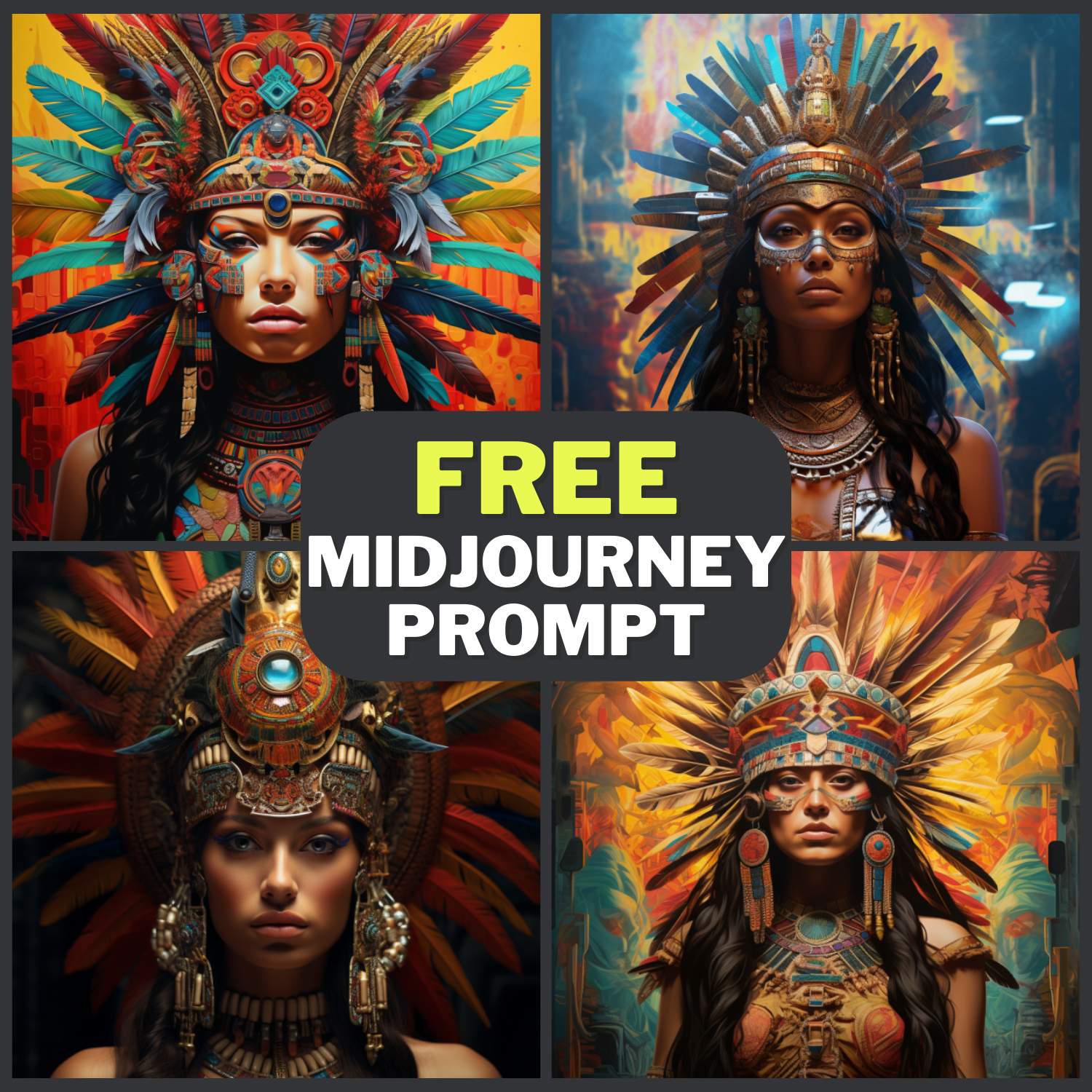 Aztec Queen Free Midjourney Prompt 1