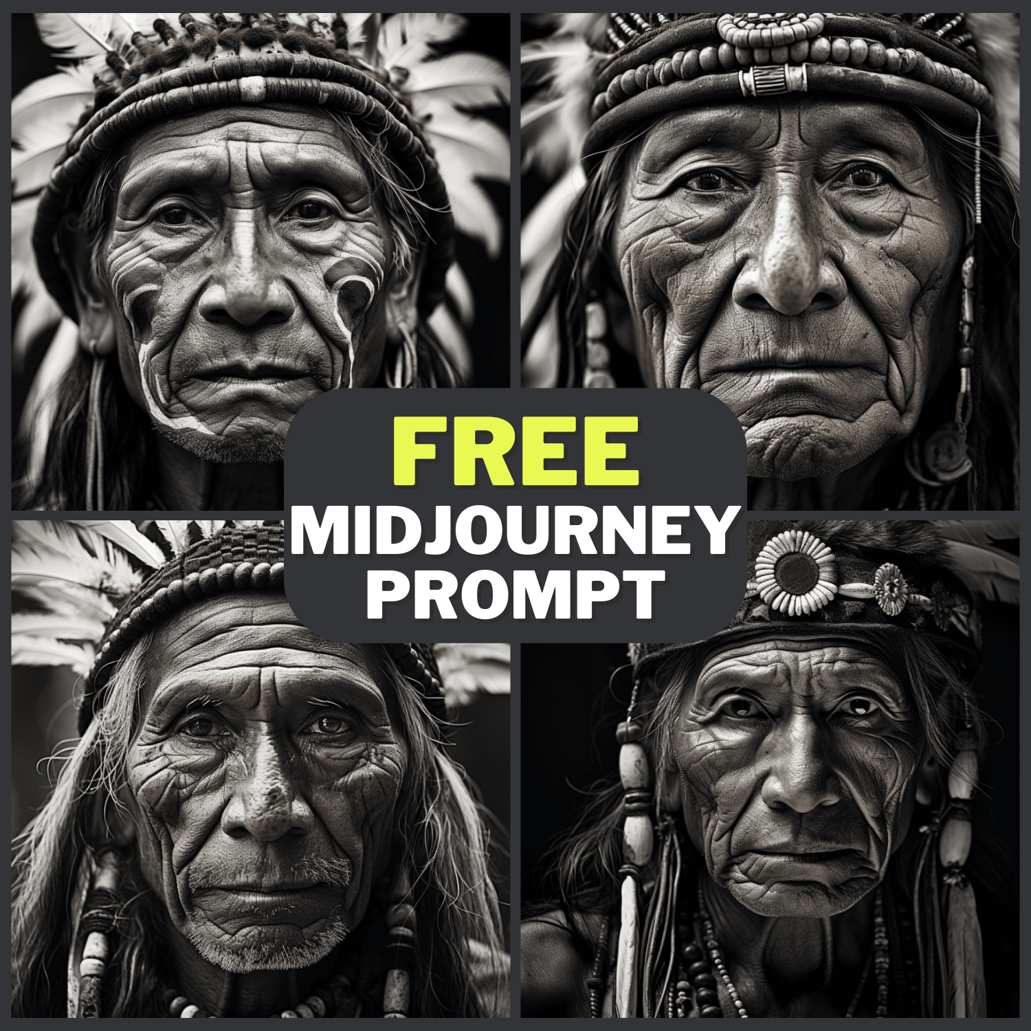 Indigenous Person Portrait Free Midjourney Prompt 1