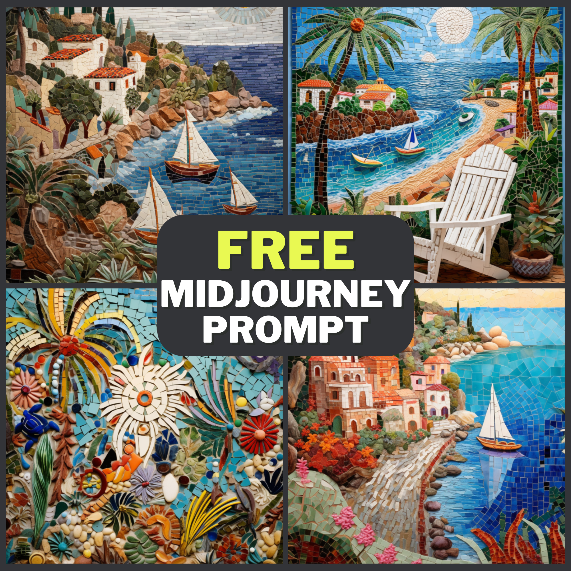 Mosaic Art Free Midjourney Prompt 1