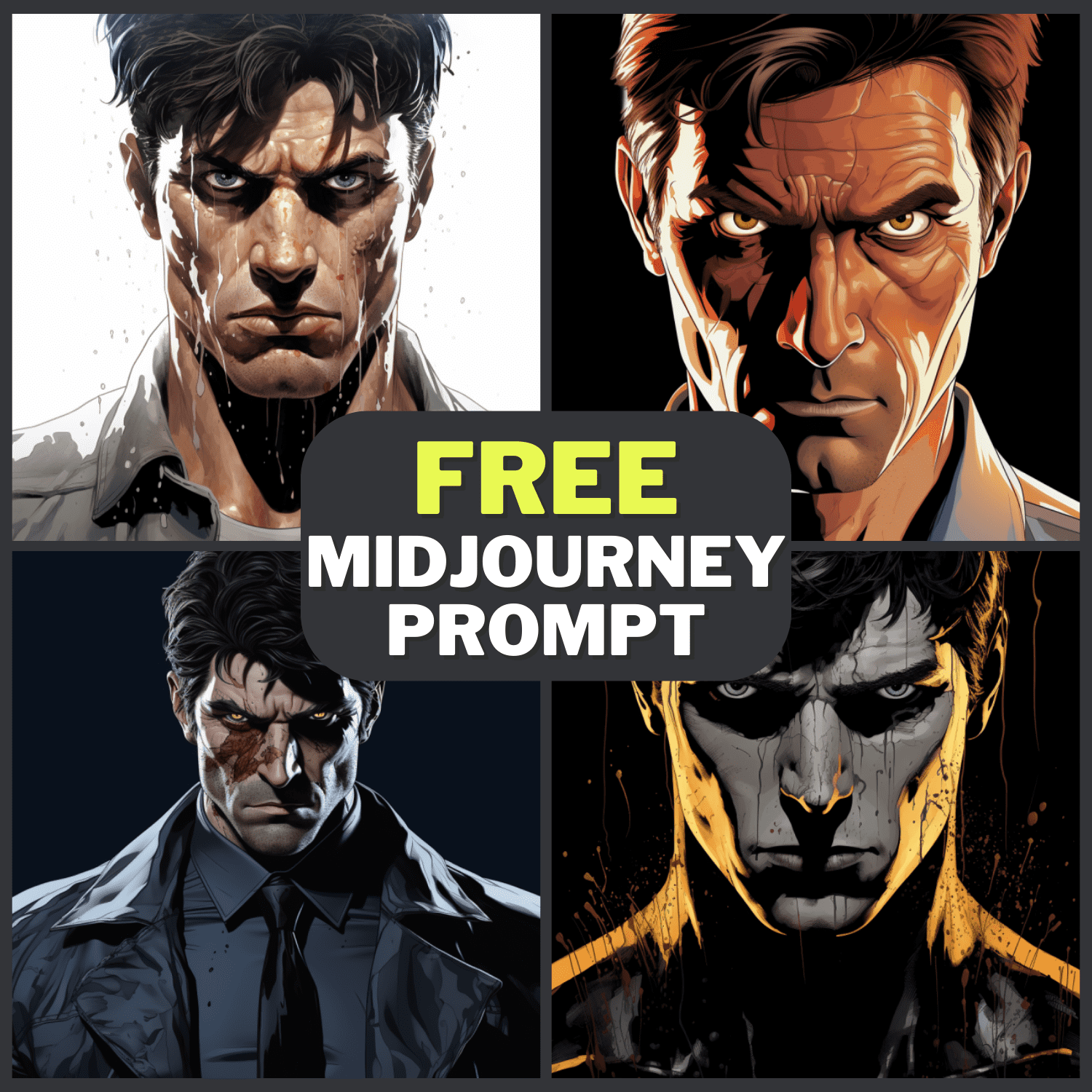 Psycho X Man Comic Book Free Midjourney Prompt 1