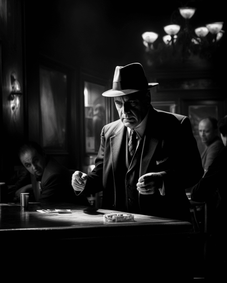 1930's Film Noir Police Detective : r/midjourney