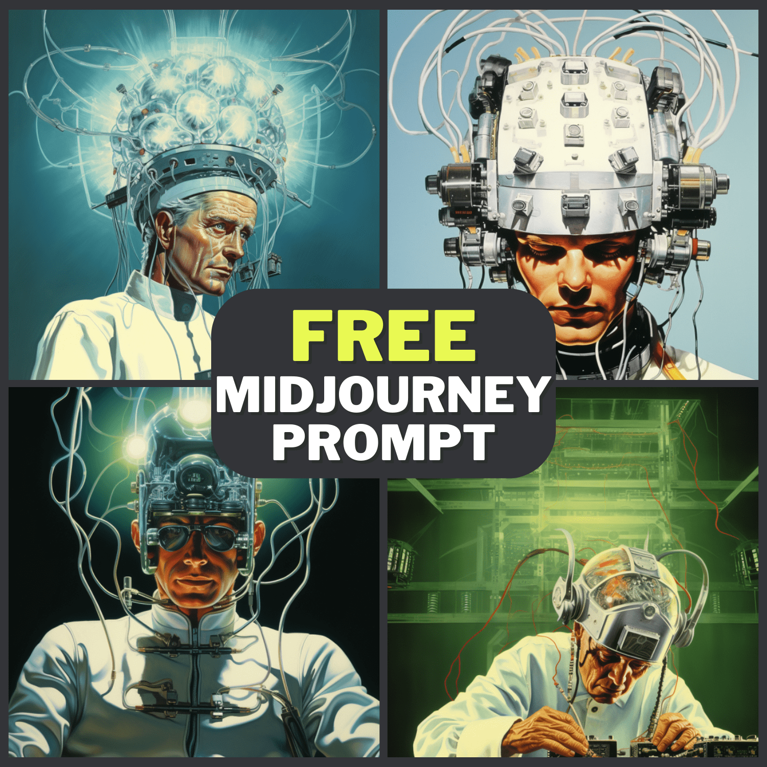 Male Scientist Sci Fi Illustration Free Midjourney Prompt 1